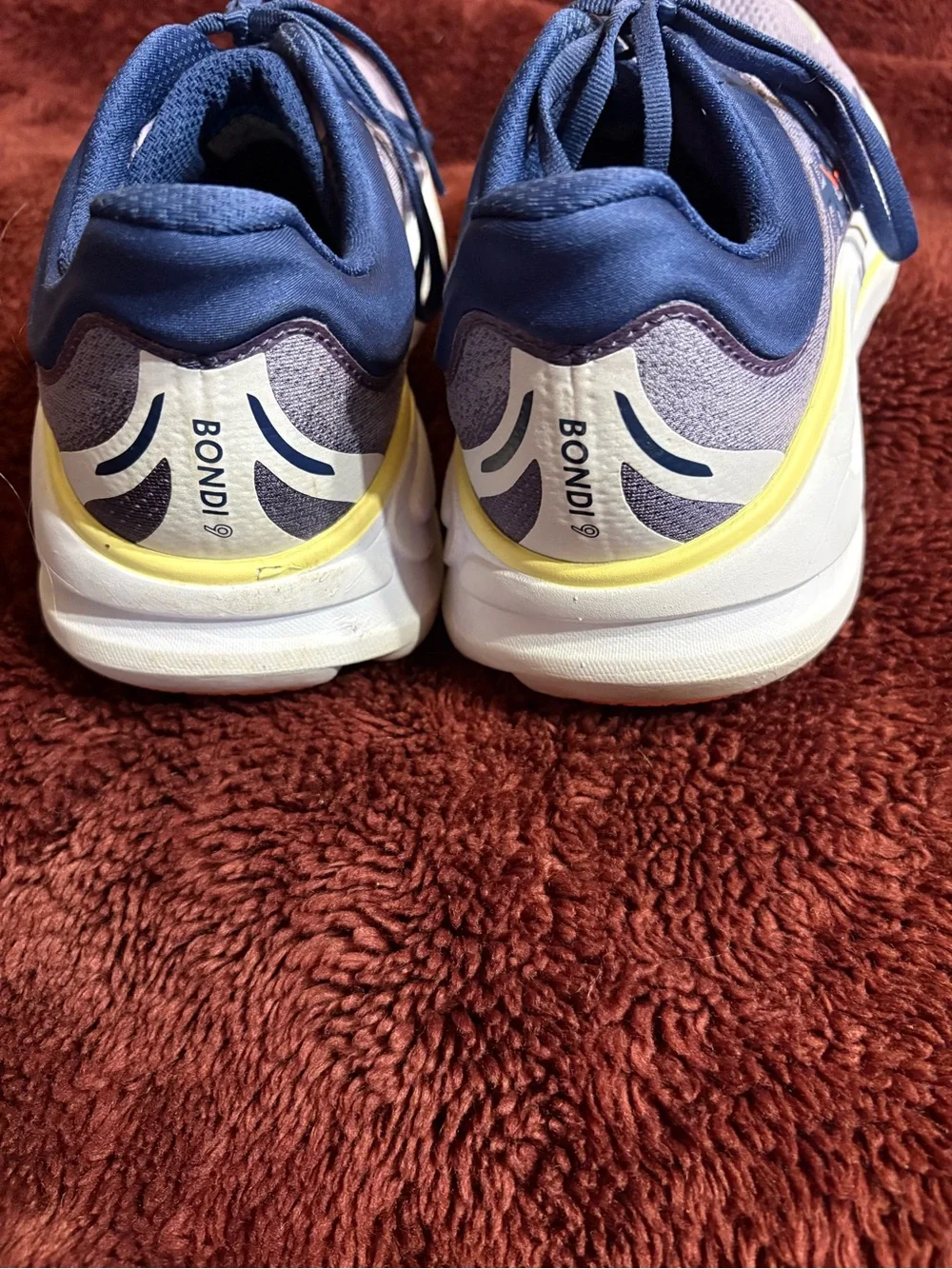 Hoka Women's Purple Athletic Shoes with Yellow Accents